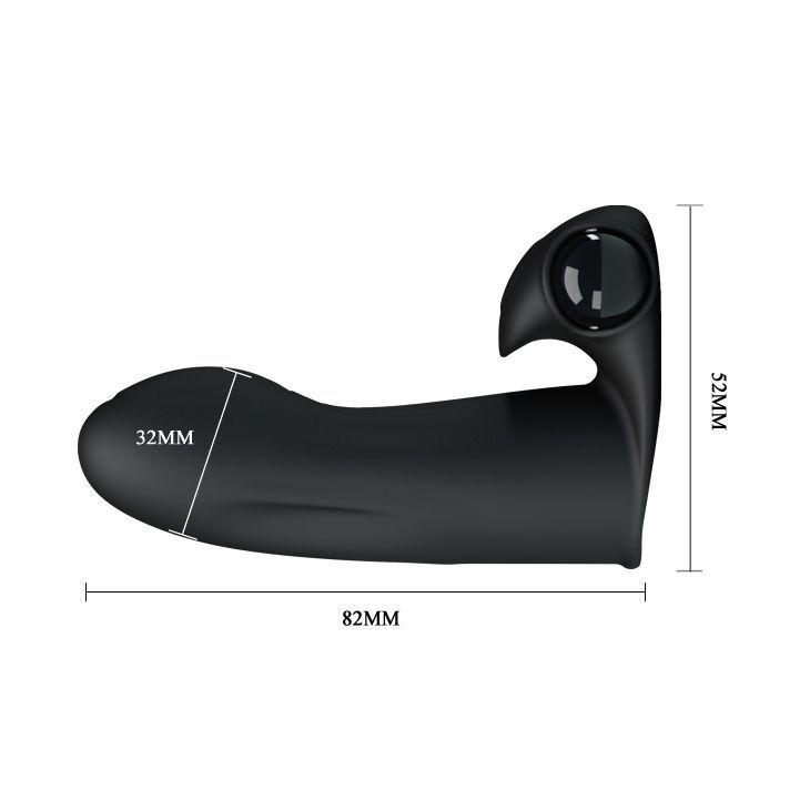 Adonis vibrador de Dedo con estimulador clitoris-4
