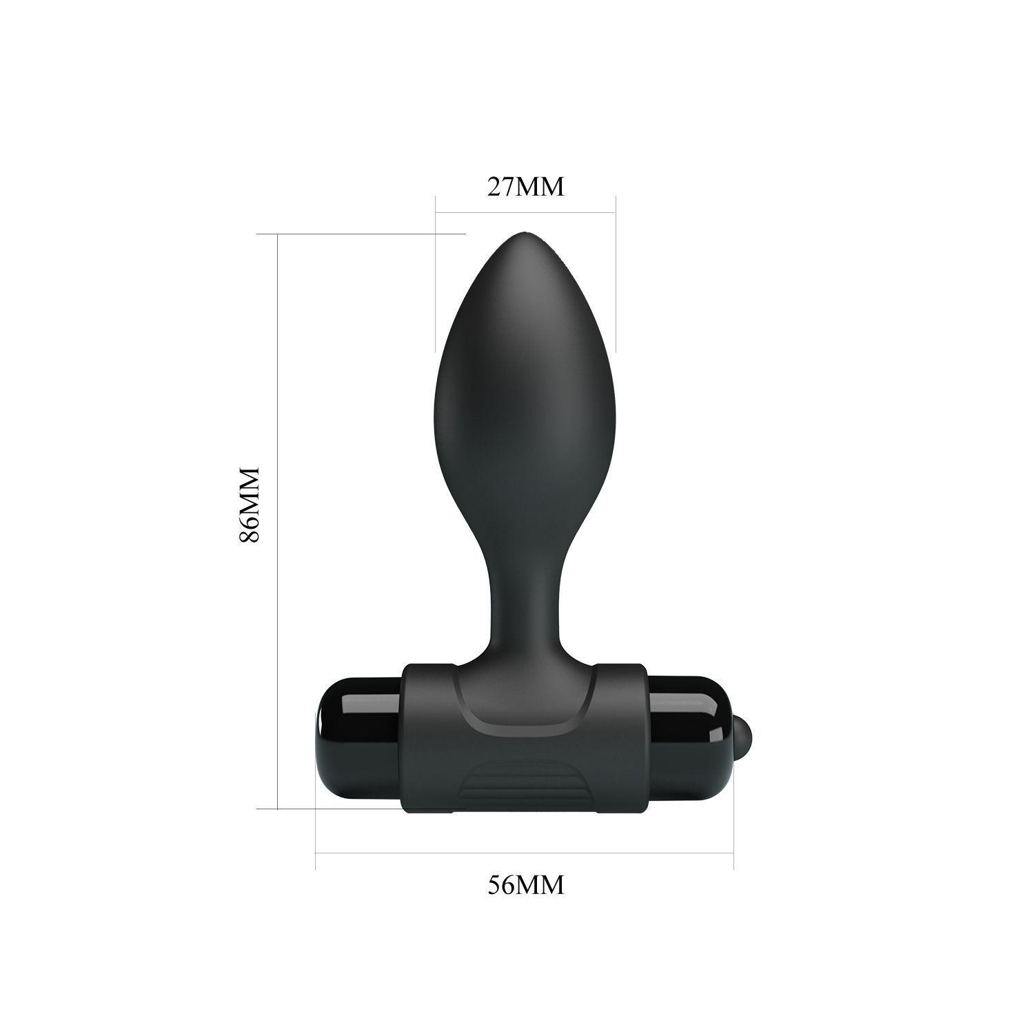 Butt Plug Anal Vibrador Silicona Estimulador Dilatador-5