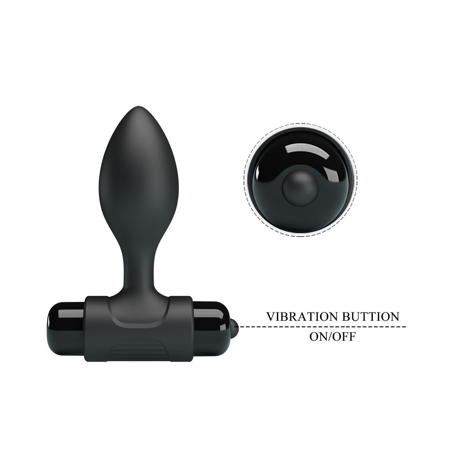 Butt Plug Anal Vibrador Silicona Estimulador Dilatador-6