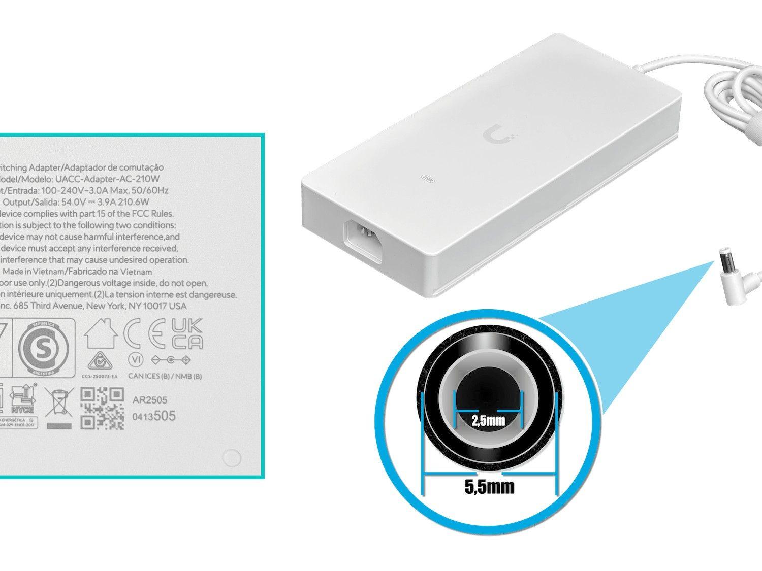 Inyector PoE Ubiquiti 8-10G 155 W con 2 SFP+-4