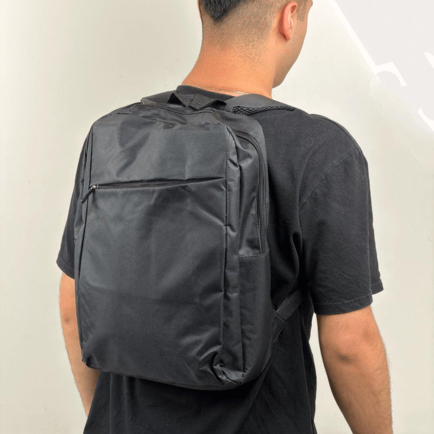 Mochila para notebook 16 pulgadas 33x40 cm negra-4