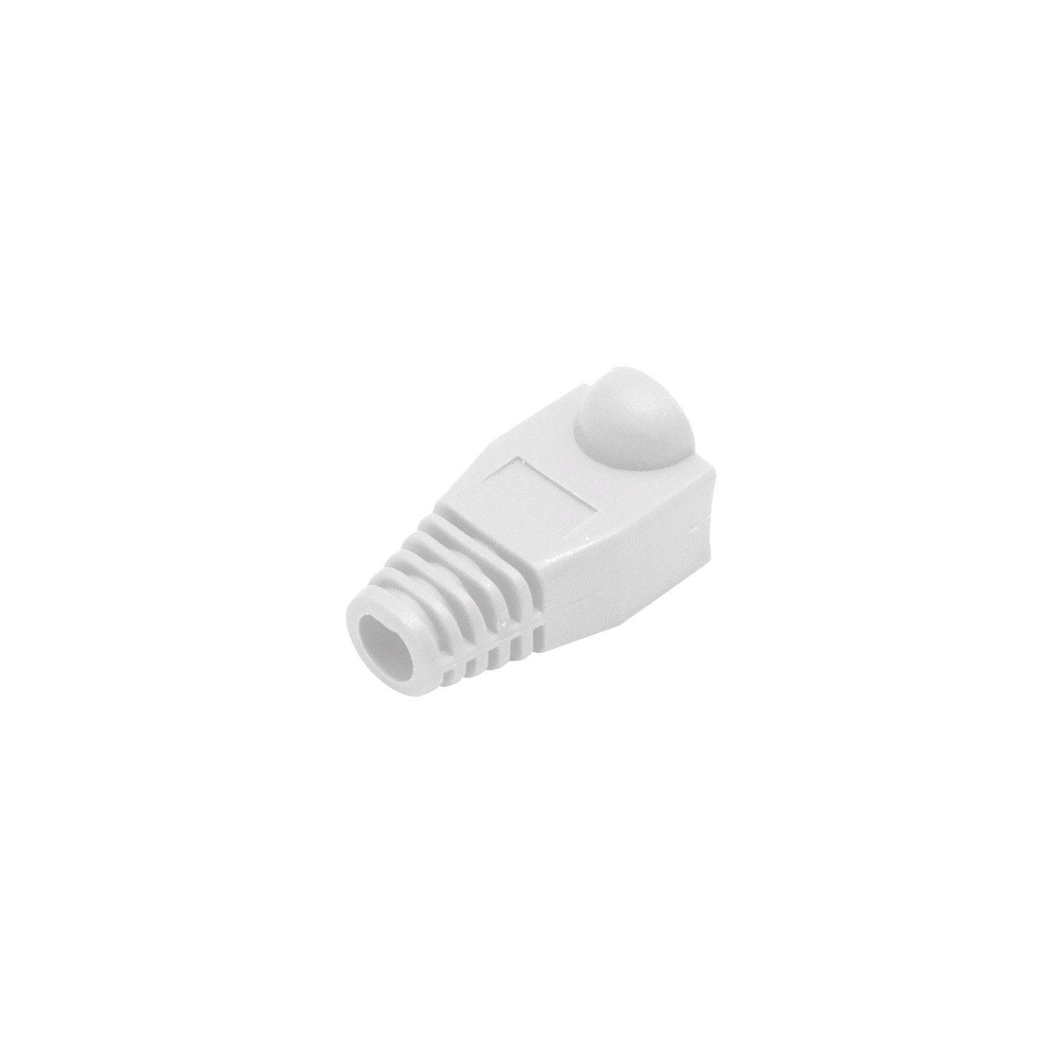 Capuchón RJ45 100 unidades blanco-2