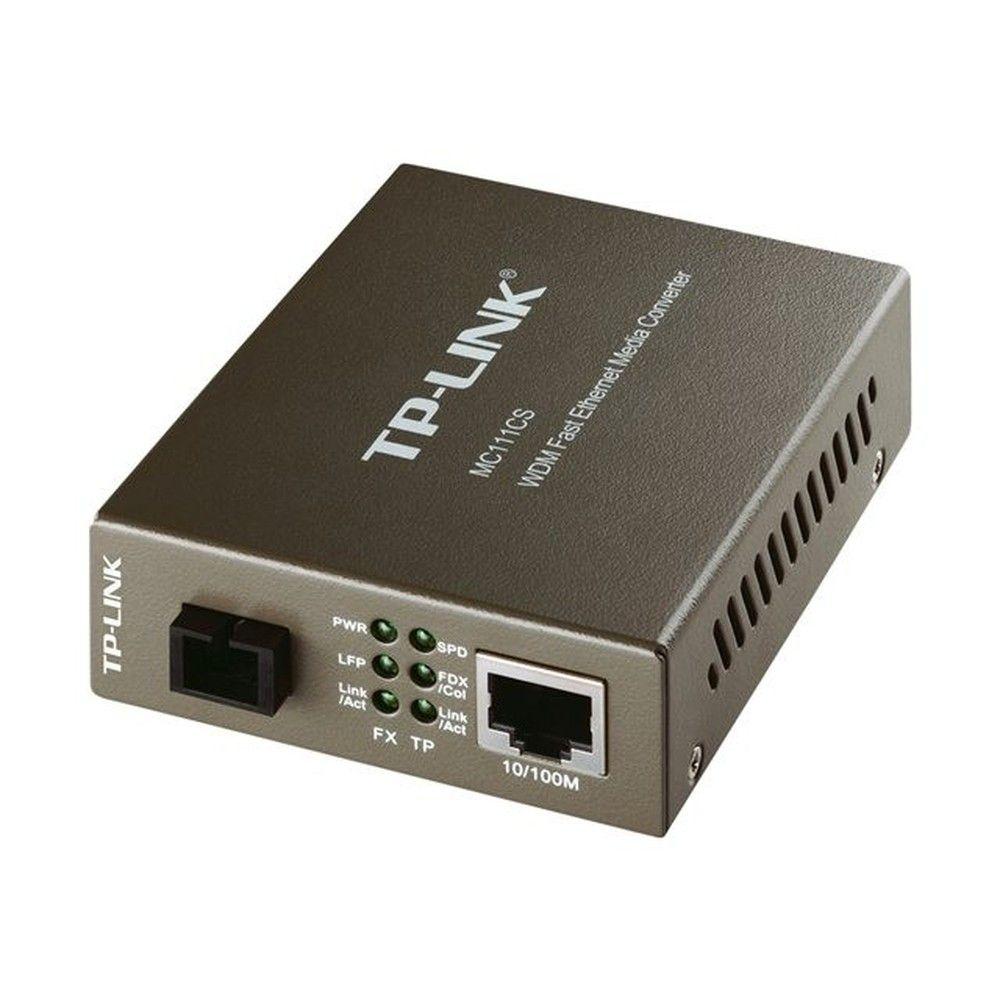 Convertidor de medios TP-Link MC111CS 10/100 Mbps WDM negro-0