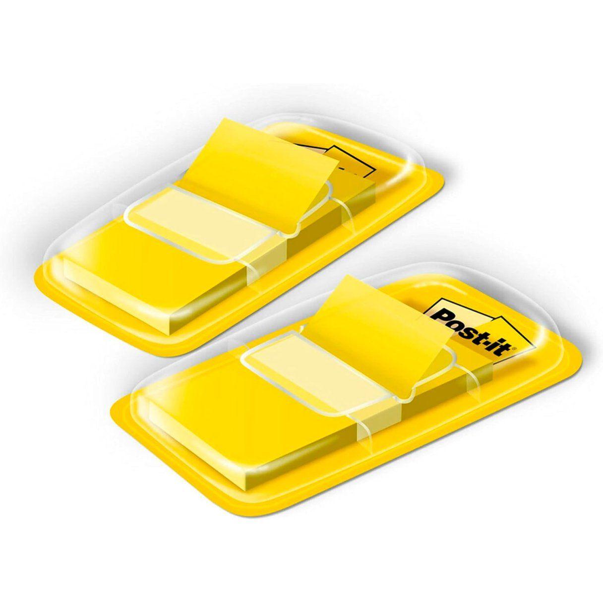 Banderita adhesiva 3M Post-It Standard set de 100 hojas amarillo-1