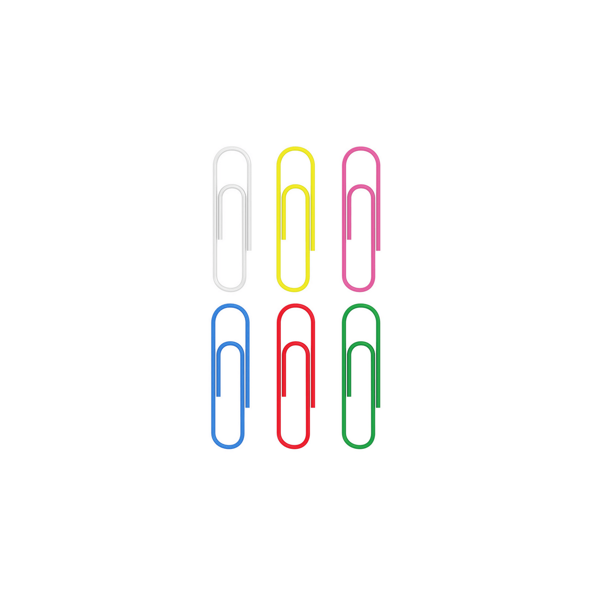 Clips plásticos Hand 33 mm colores caja de 100 unidades-2