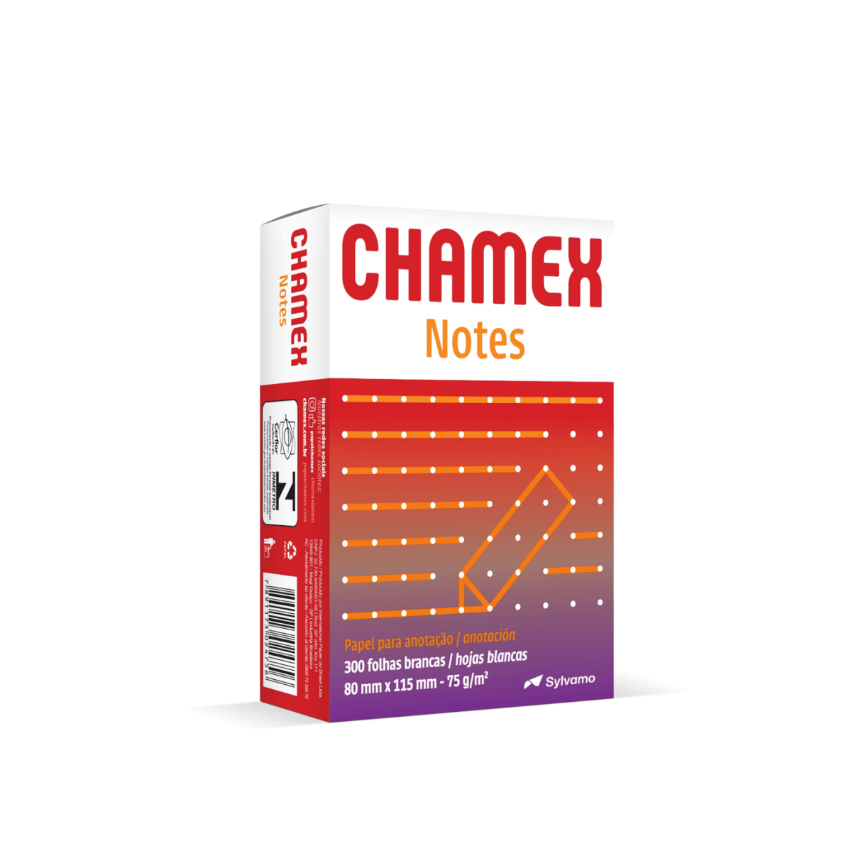 Taco Chamex 80x115 mm 300 hojas-1
