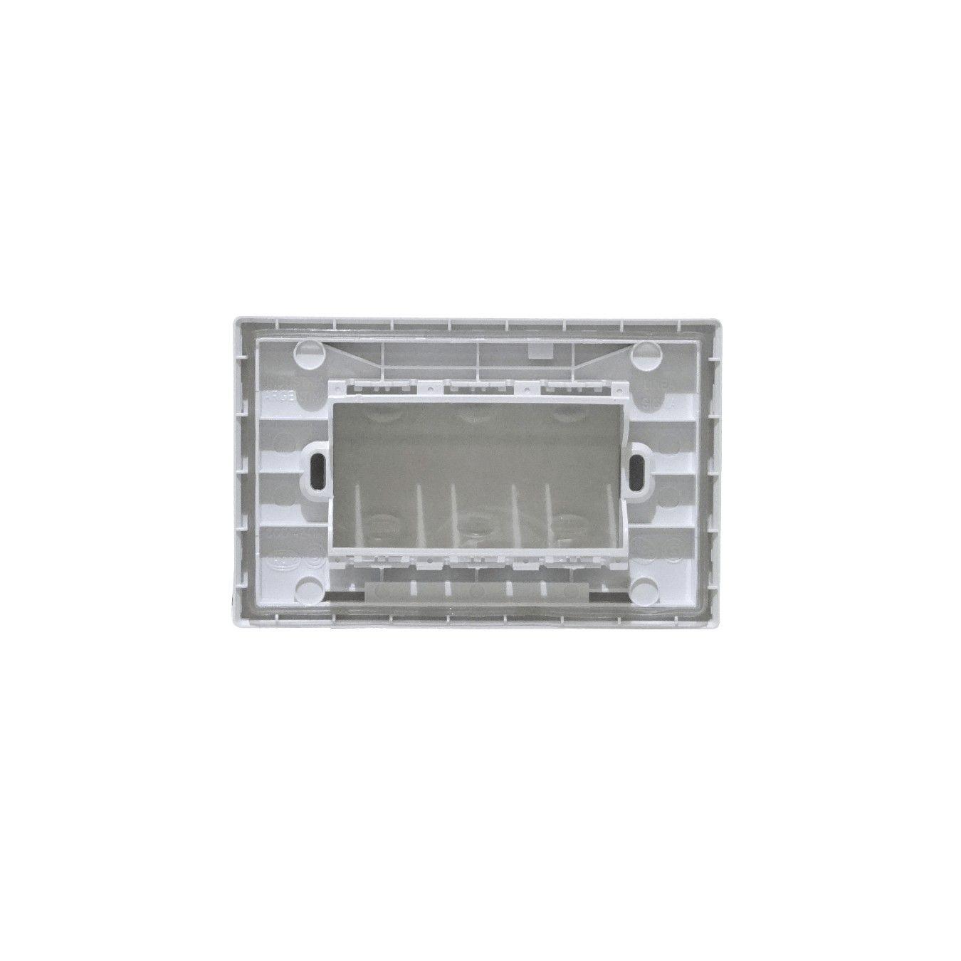 Tapa exterior Kalop 3 módulos IP55 3 puestos gris-4