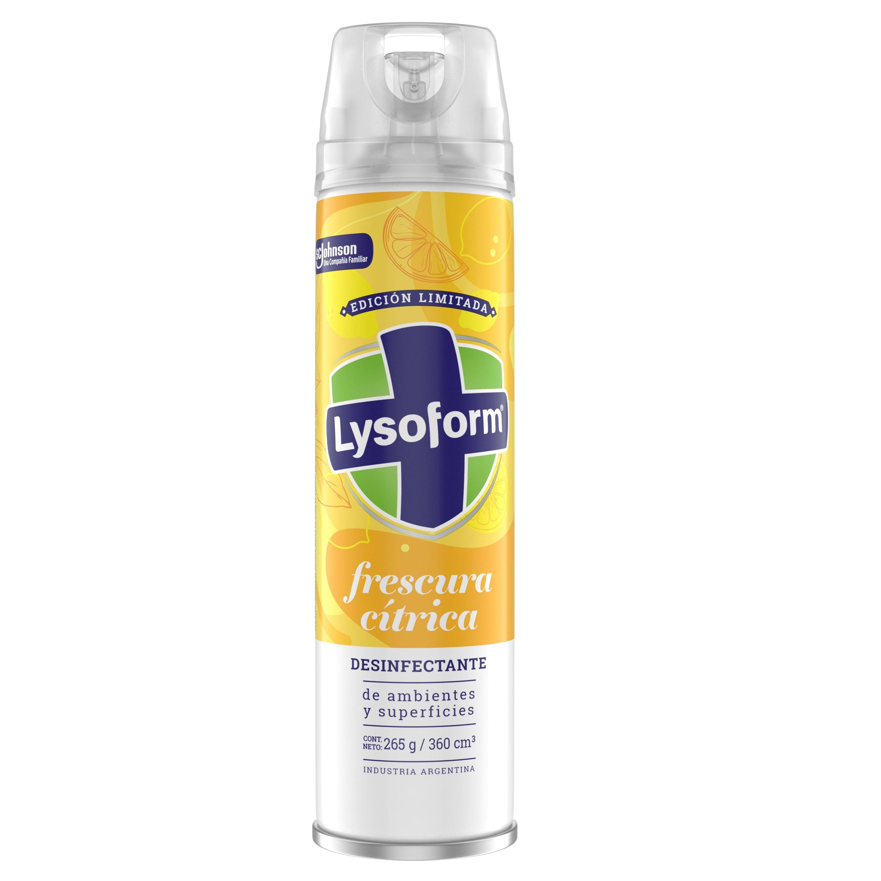 Desinfectante aerosol Lysoform frescura cítrica 360 cc-0