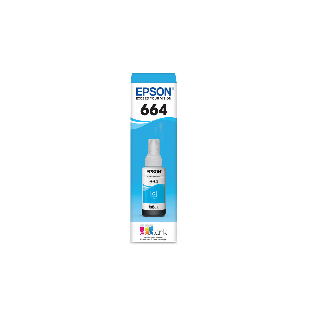 Botella de tinta Epson T664220 cian-1