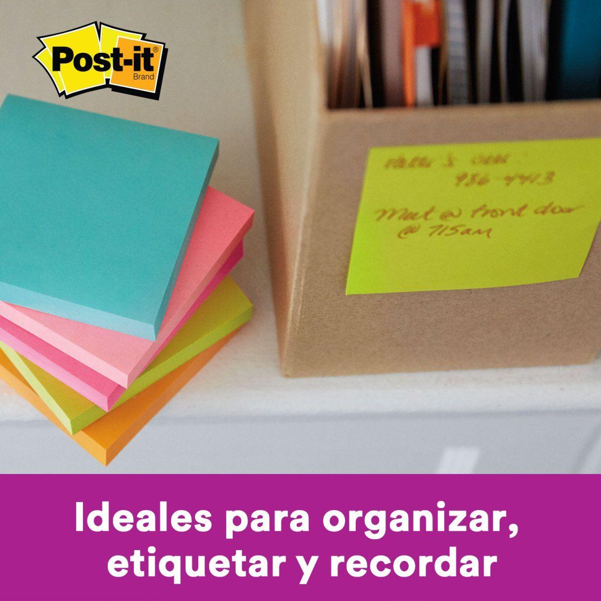 Notas adhesivas 3M Post It 76x76 mm 45 hojas azul-3