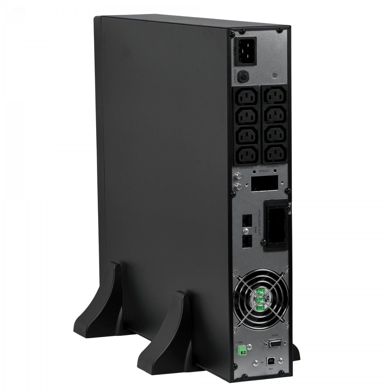 UPS Enersafe 2000 W 2 KVA 0/4 ms DB9 USB con SNMP Online 2U-3