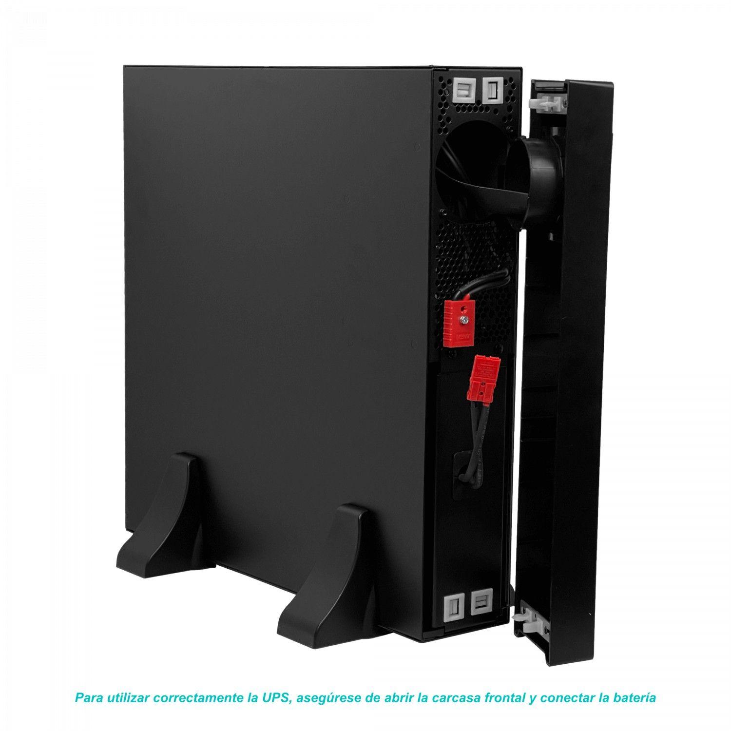UPS Enersafe 2000 W 2 KVA 0/4 ms DB9 USB con SNMP Online 2U-4