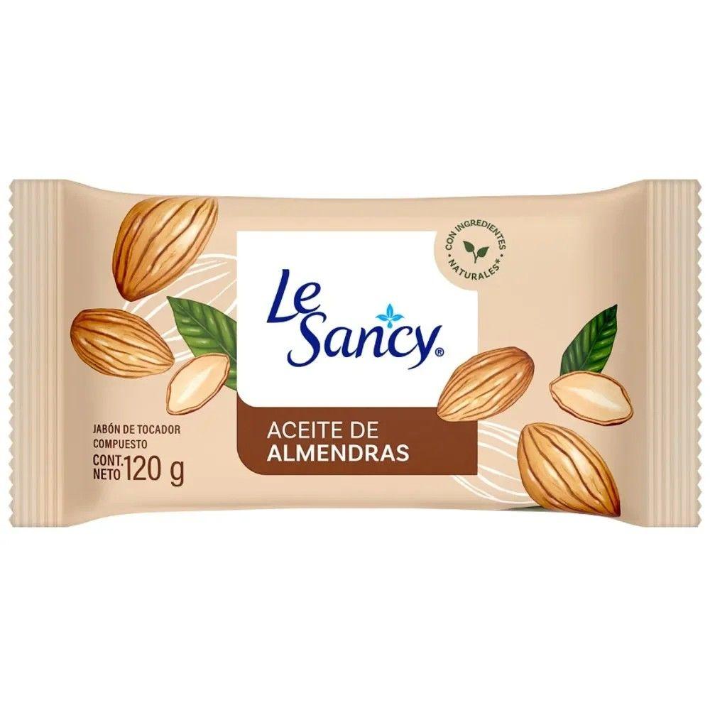 Jabón en barra Le Sancy 120 g con aceite de almendras-0
