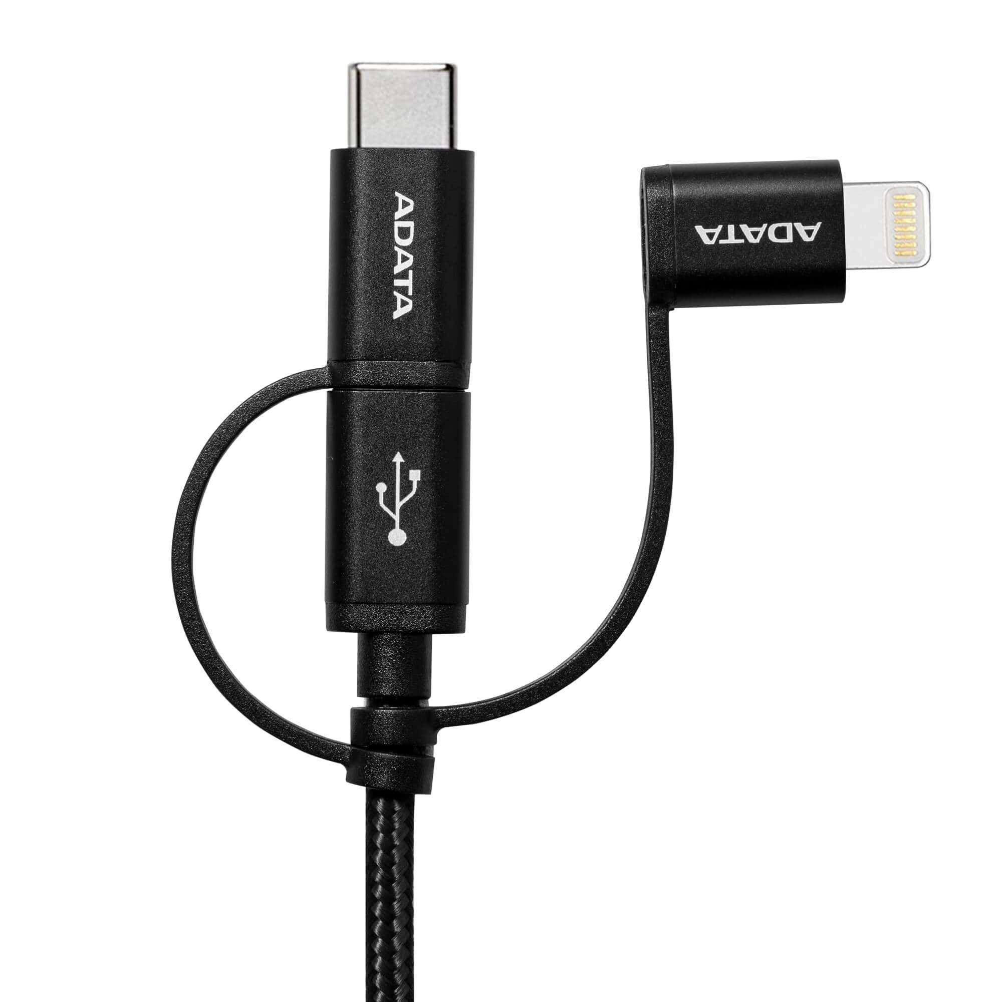 Cable Adata Micro USB 3 en 1 1 m negro-3