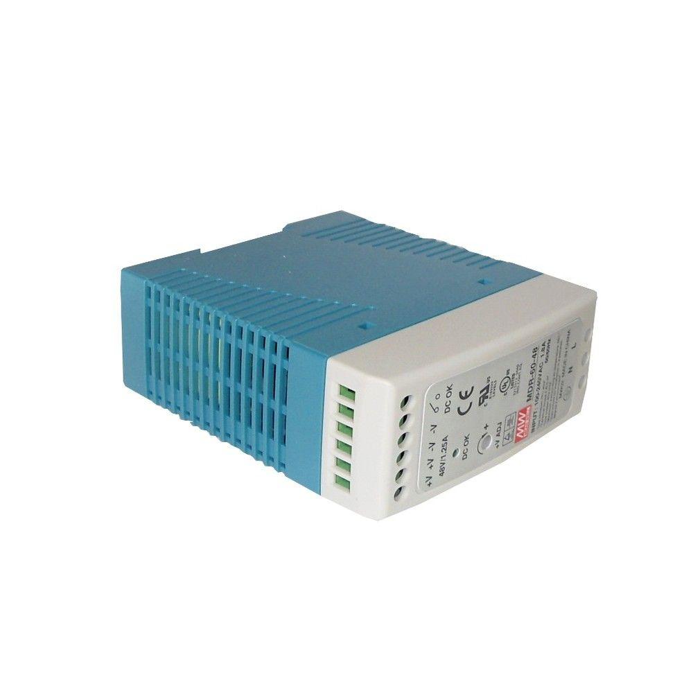 Fuente de poder Meanwell 48 V 60 W 1,25 A riel DIN 42 mm-3