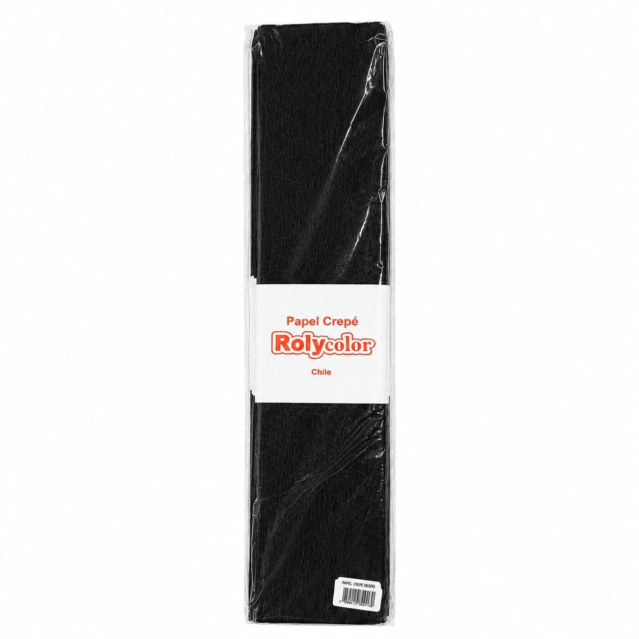 Papel crepé Roly 10 pliegos negro-0
