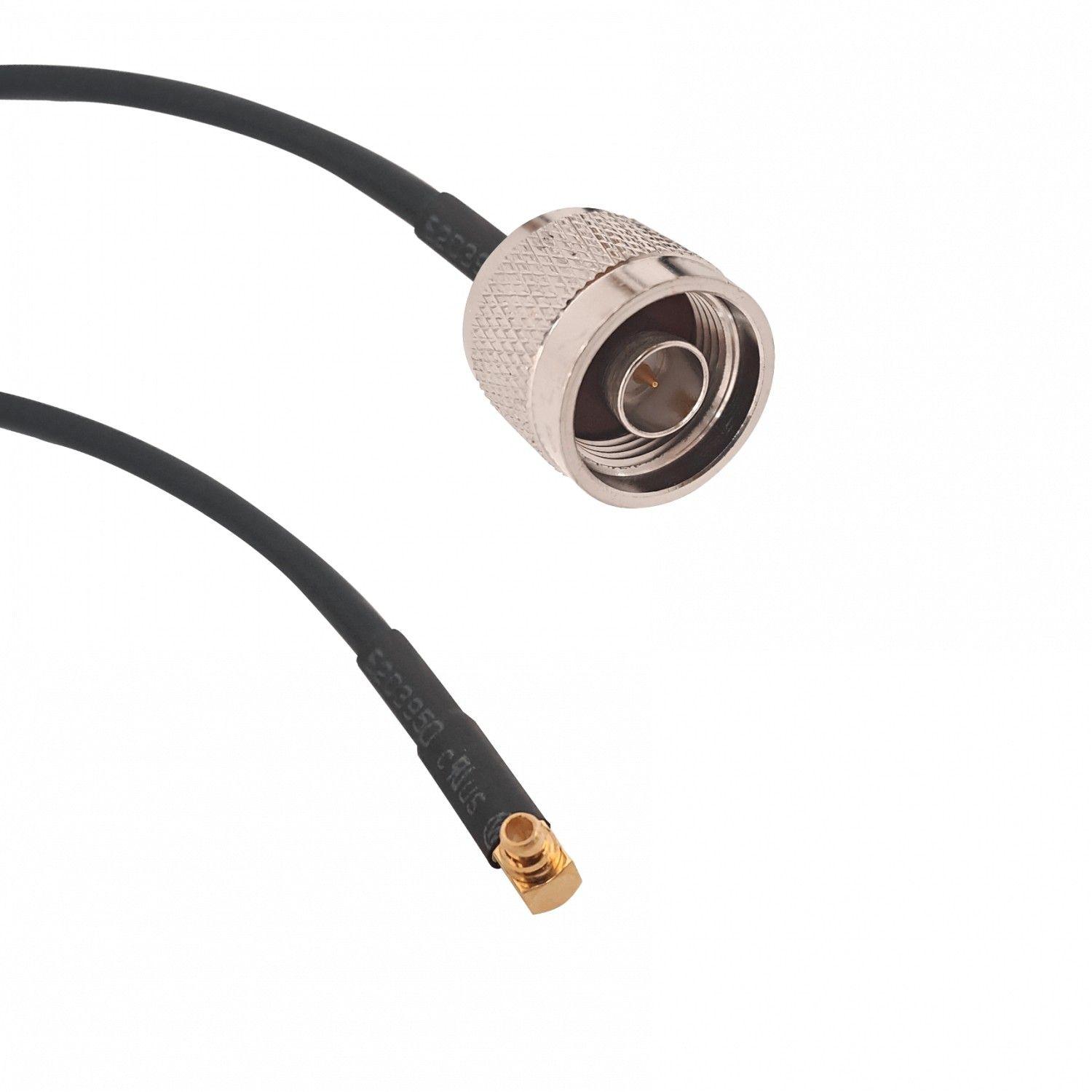 Cable coaxial MMCX N-Macho LMR100 50 cm negro-3