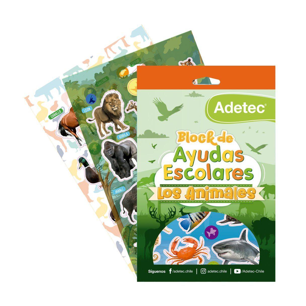 Block de stickers Adetec Los Animales-1