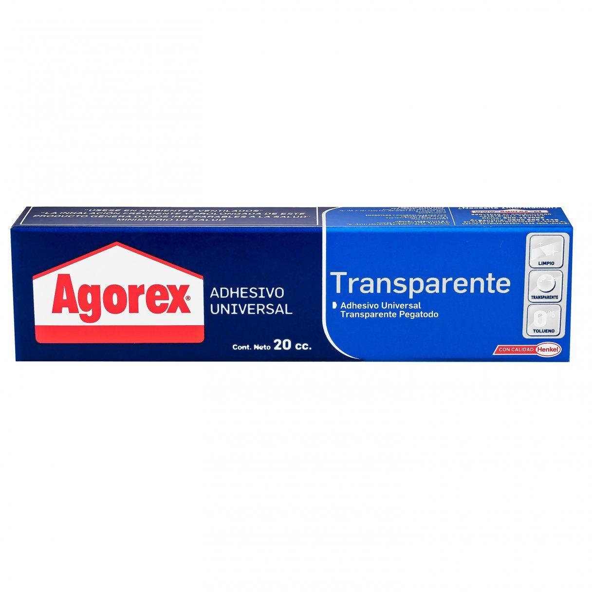 Adhesivo de contacto Agorex estuche 20 g transparente-0
