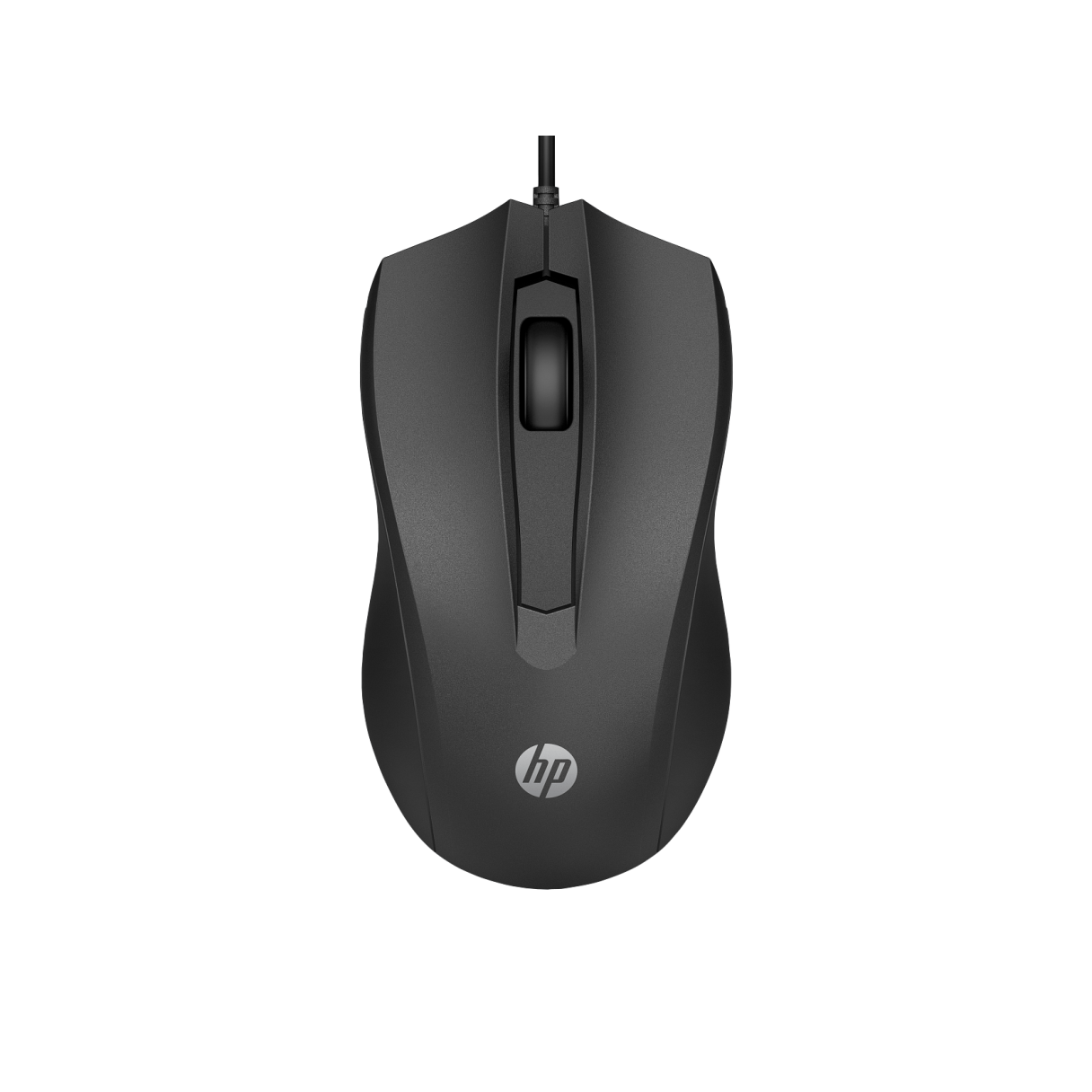 Mouse alámbrico HP 100 USB óptico negro-0