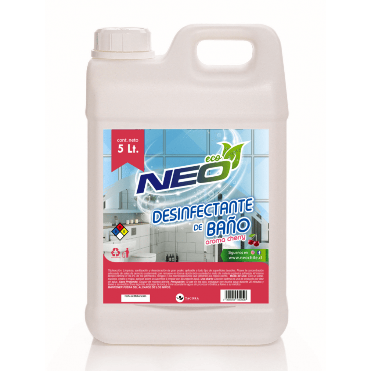 Desinfectante de baño NEO Cherry 5 L triple acción-1