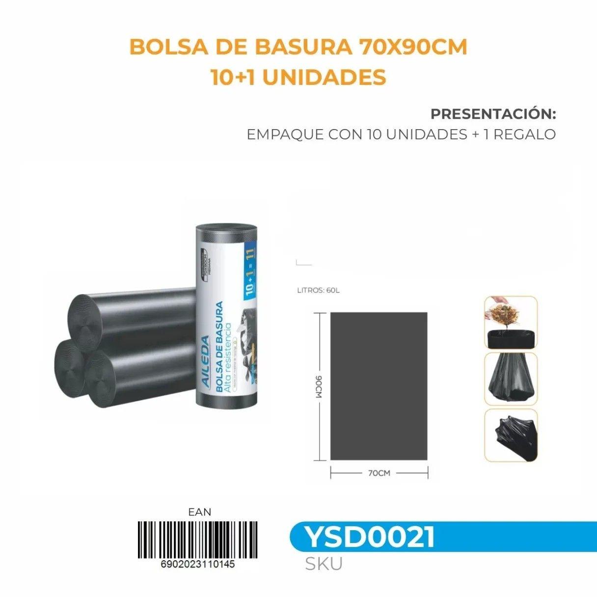 Bolsa de aseo Aileda grande 70x90 cm 10+1 unidades-2