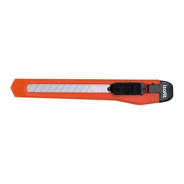 Cuchillo cartonero Isofit Chico 120 con freno naranja-0