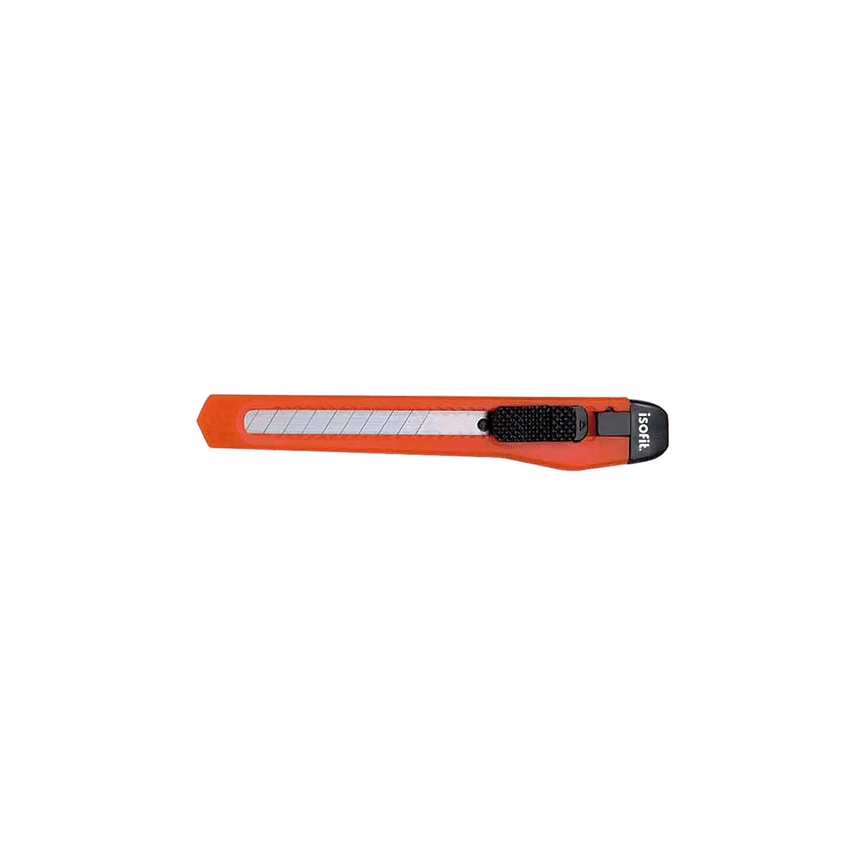Cuchillo cartonero Isofit Chico 120 con freno naranja-1