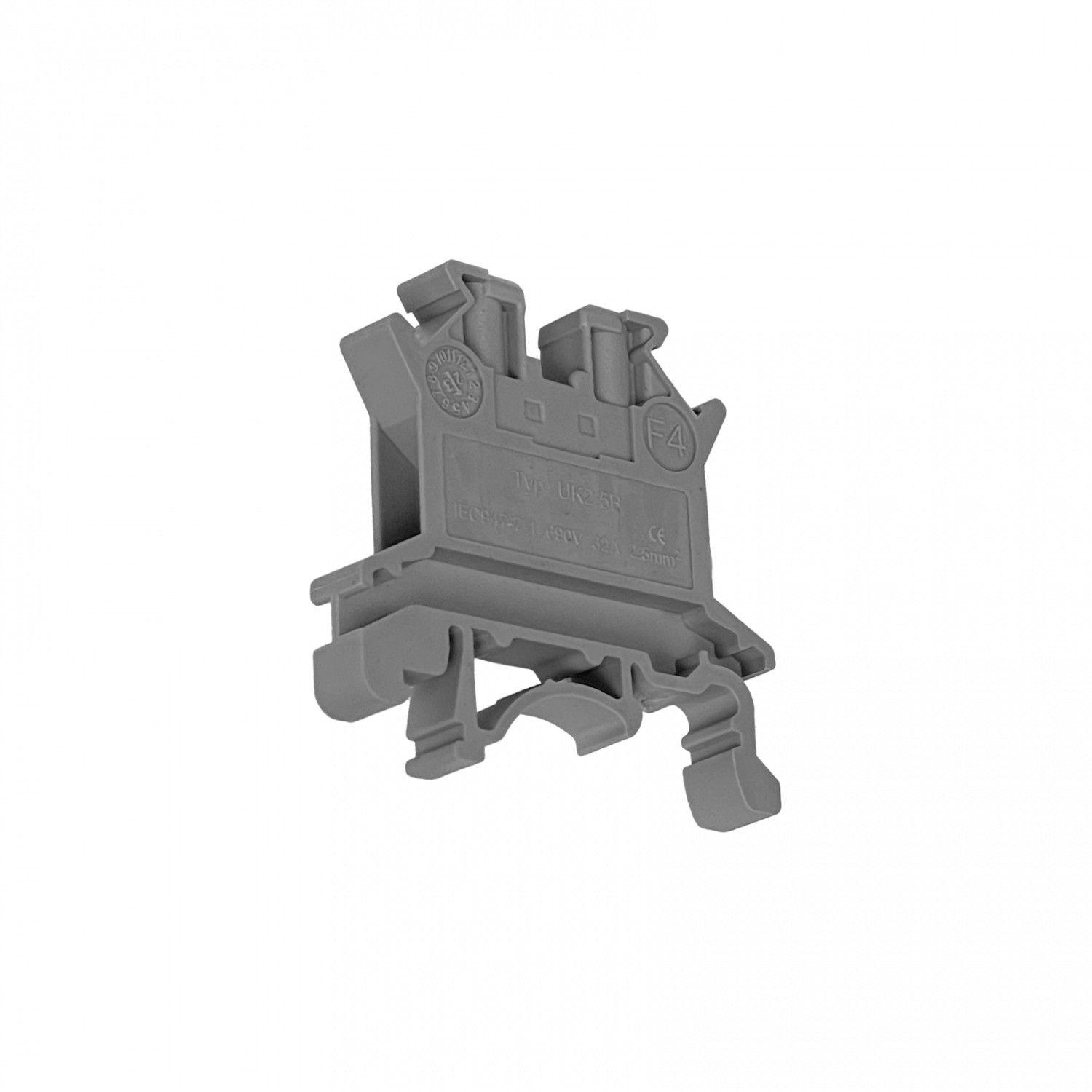 Borne de conexión Tornillo 0,2-2,5 mm para riel DIN-4