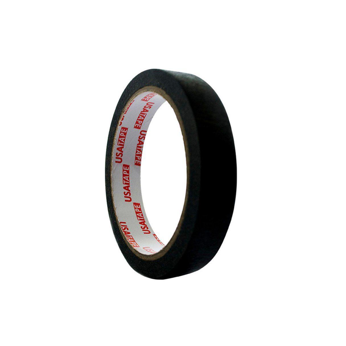 Cinta de enmascarar USATAPE 18 mm x 20 m negro-1