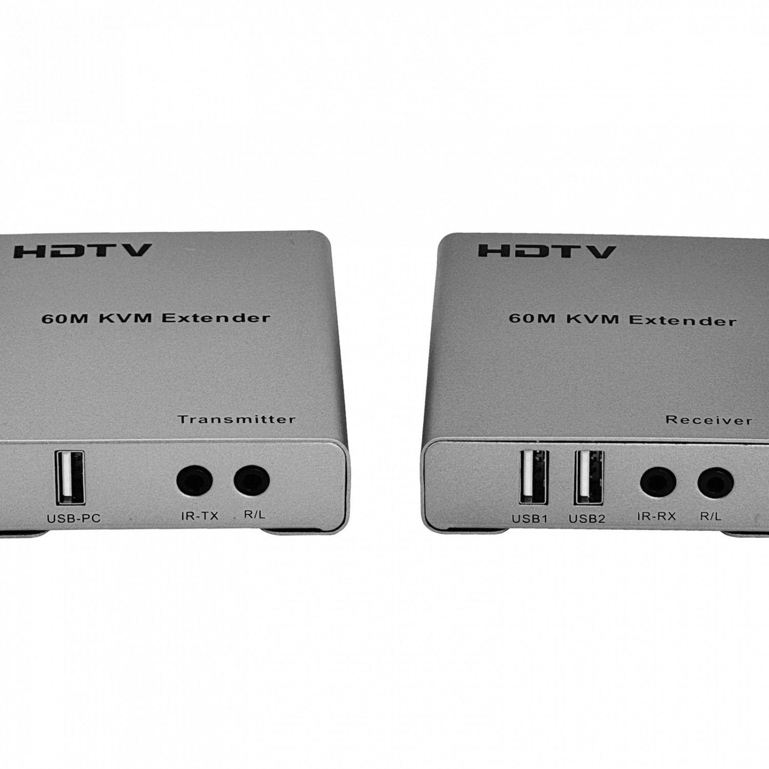 Cable HDMI con 2 USB 1080p UTP CAT5E/CAT6 60 m-3