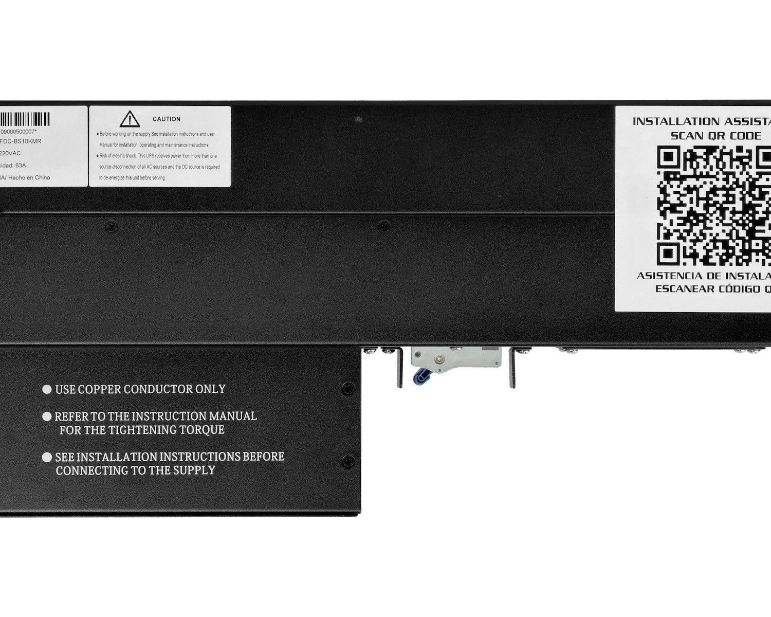 Conmutador manual Forza bypass 1-fase 63 A rack 2U para UPS 6/10 KVA-5
