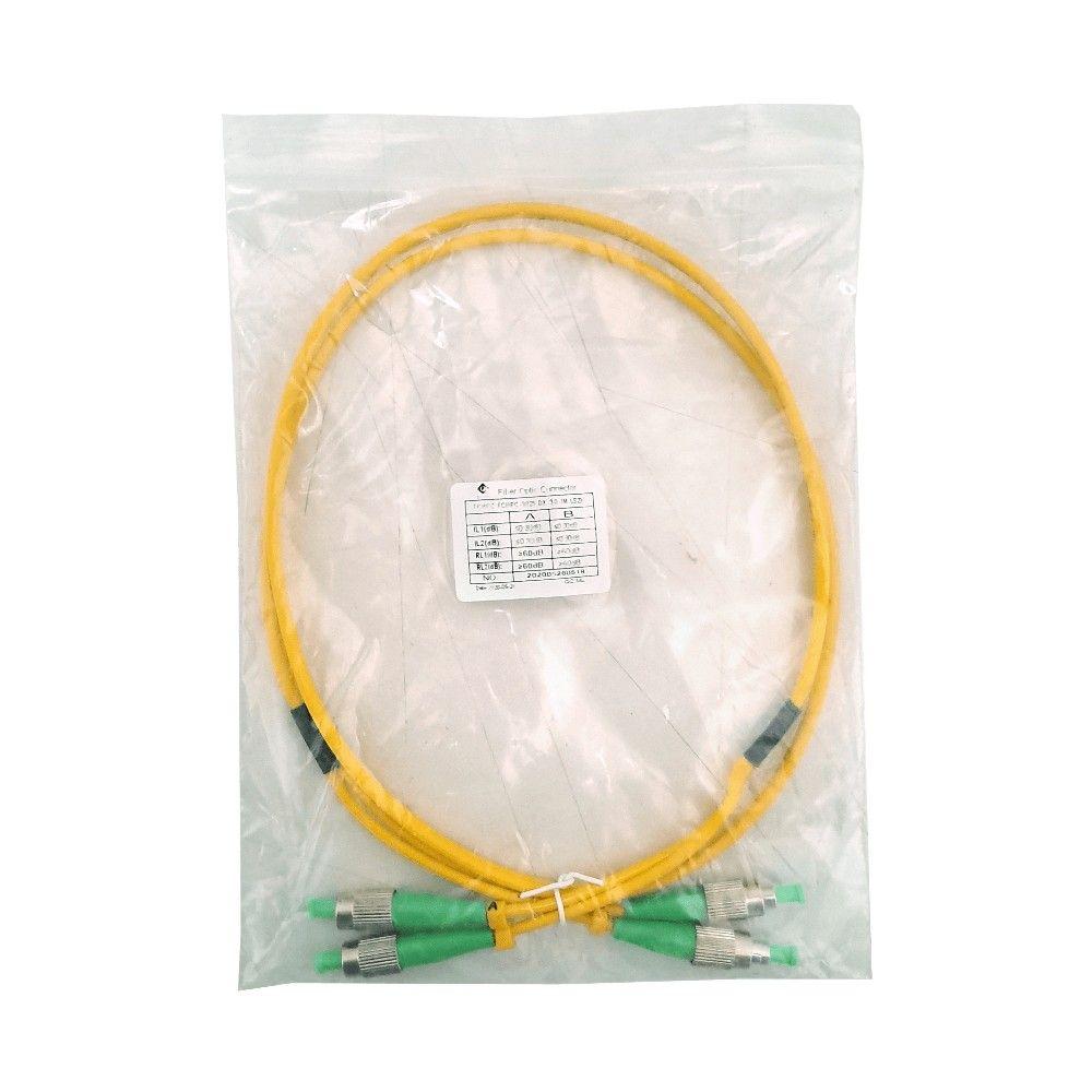 Cable de fibra óptica FC/APC a FC/APC 1 m monomodo duplex 9/125 um 3 mm-5