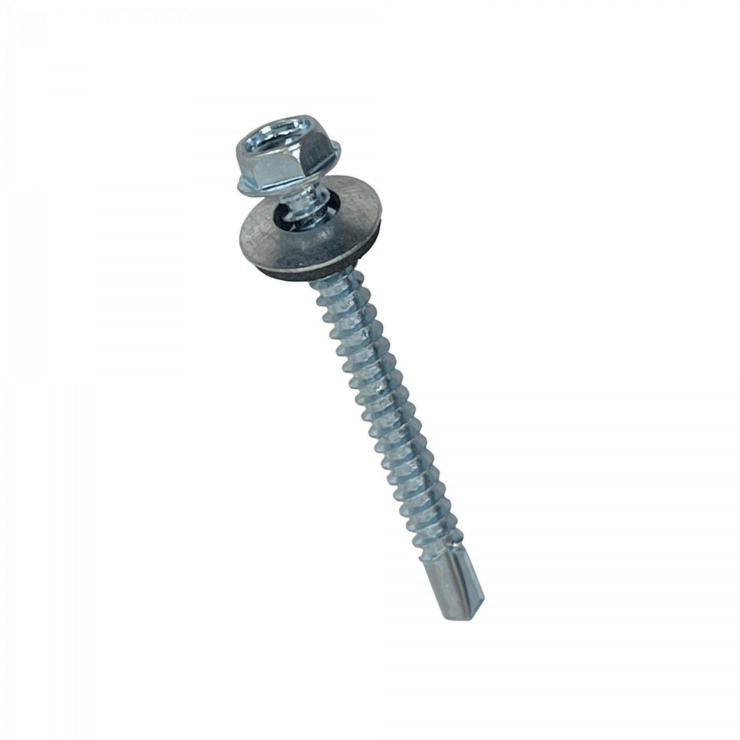 Tornillo autoperforante 8 mm 100 unidades 12x2 51 mm zinc-0