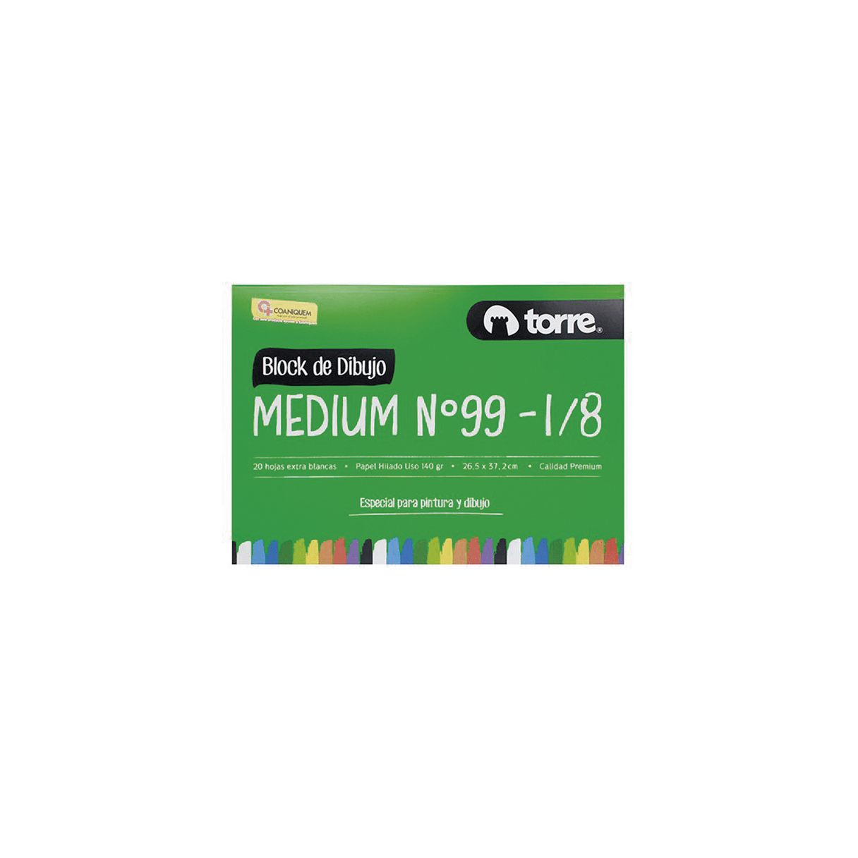 Block de dibujo Torre 99 1/8 Medium 20 hojas 140 g/m2-0
