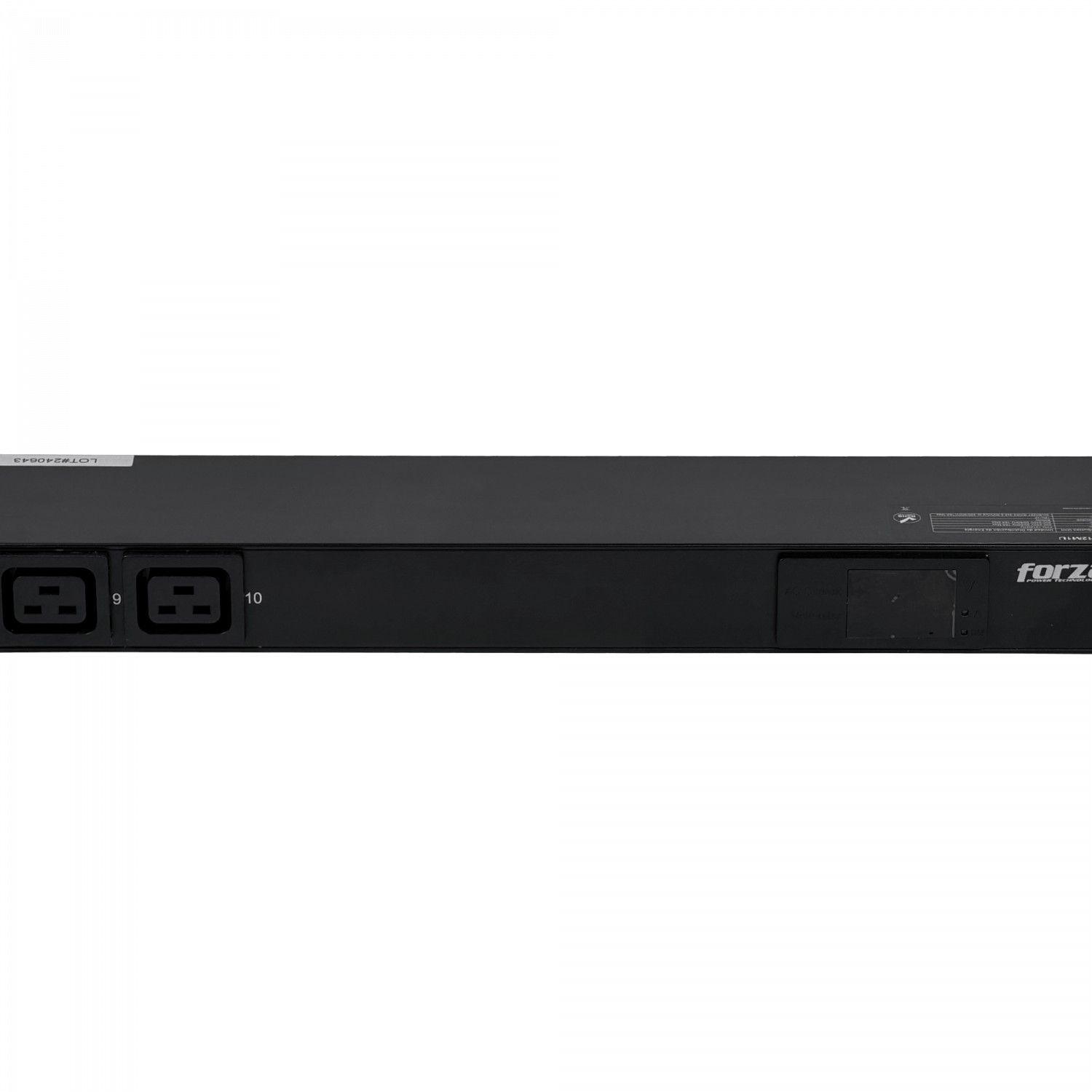 PDU Forza 16 A 4000 W con 8 enchufes C13 y 2 C20 1U-1