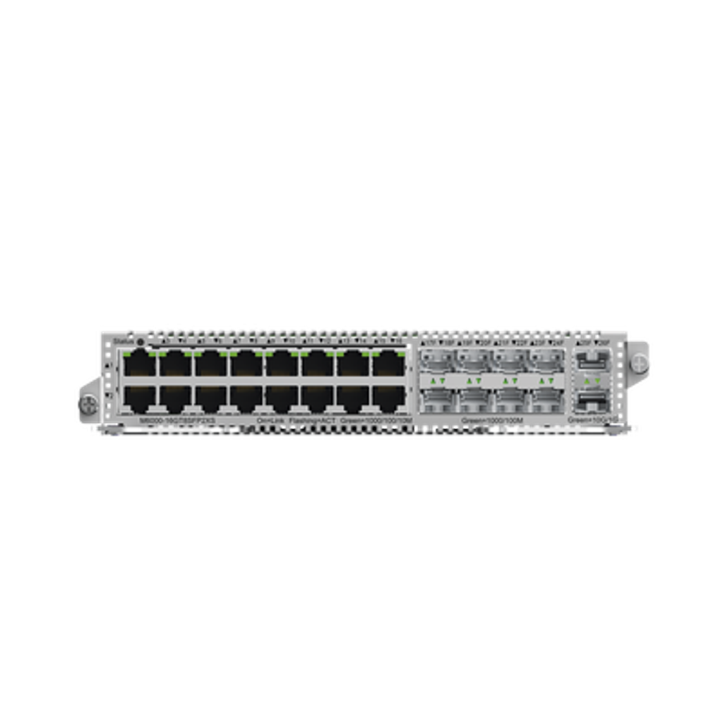 Slot modular Reyee M6000-16GT8SFP2XS con 16 puertos de cobre y 8 puertos SFP-1