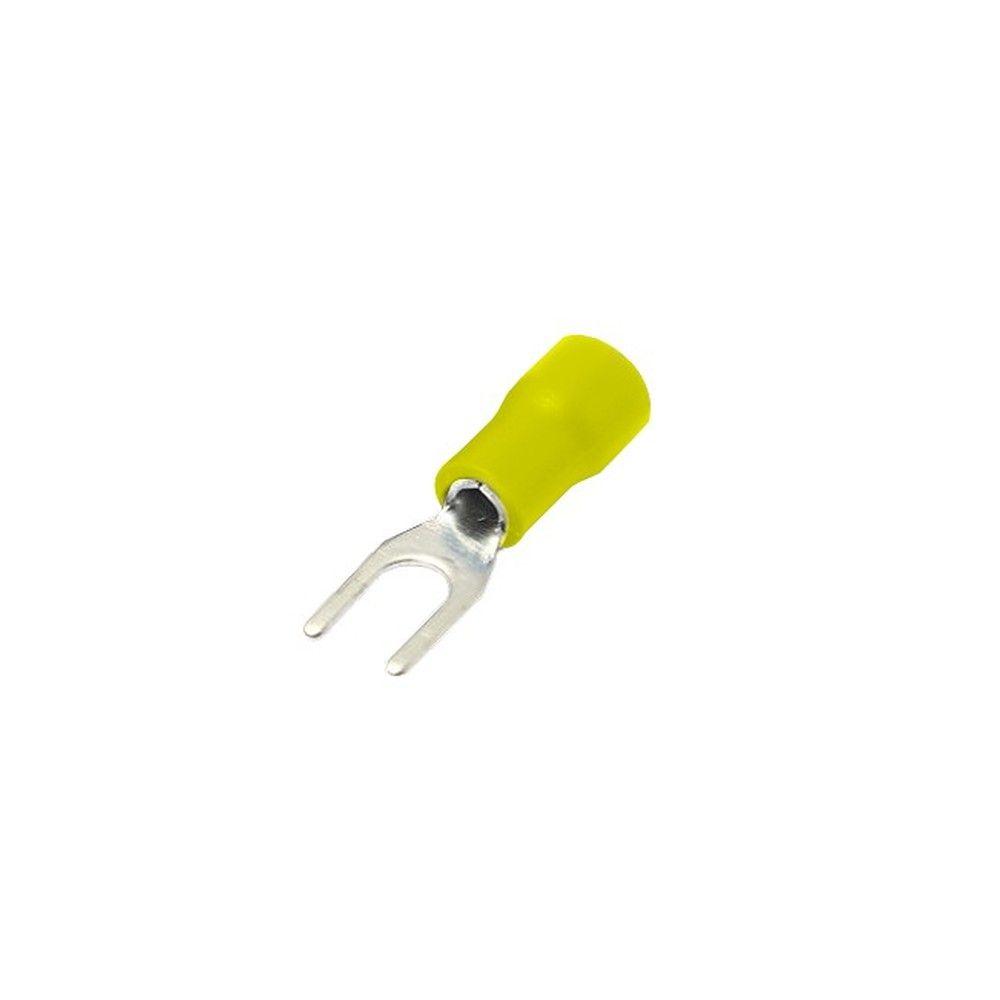 Conector horquilla 3,7 mm 4-6 mm2 100 unidades amarillo-0