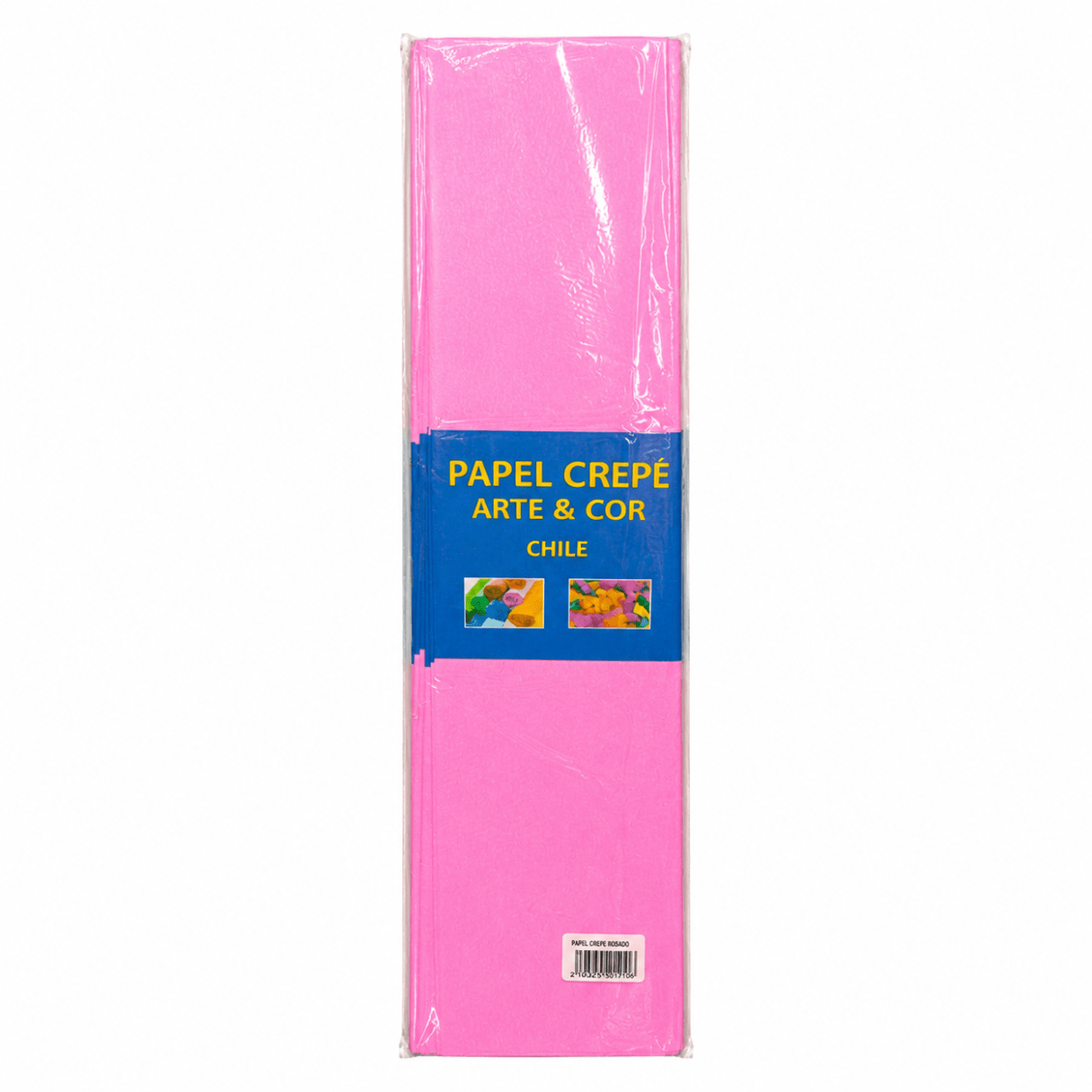 Papel crepé Roly 10 pliegos rosado-1