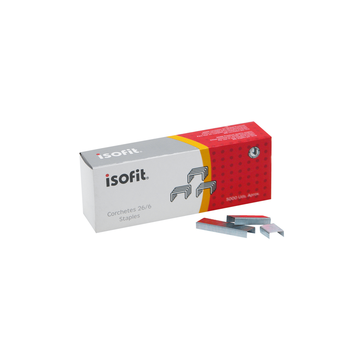 Corchetes Isofit Standard 26/6 caja de 5000 unidades-1