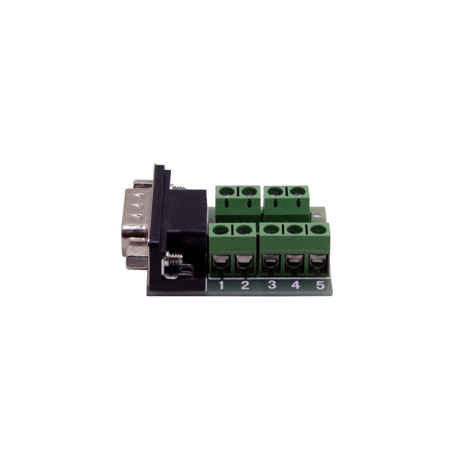 Conector DB9 macho atornillable DE-09/M con terminal regleta-5