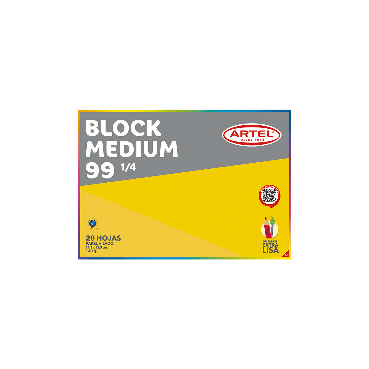 Block de dibujo Artel 99 1/4 Medium 20 hojas-1