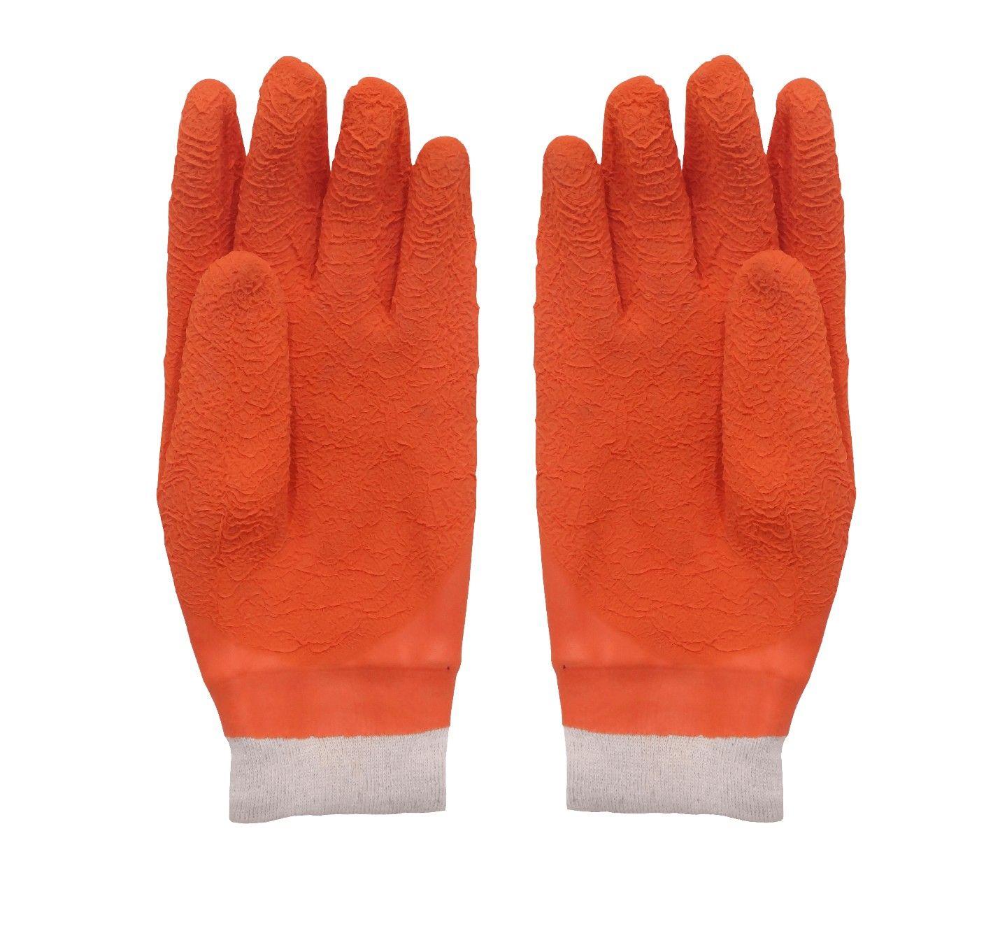 Guante de látex multiuso Harpon anticorte 9-9,5 naranja-0