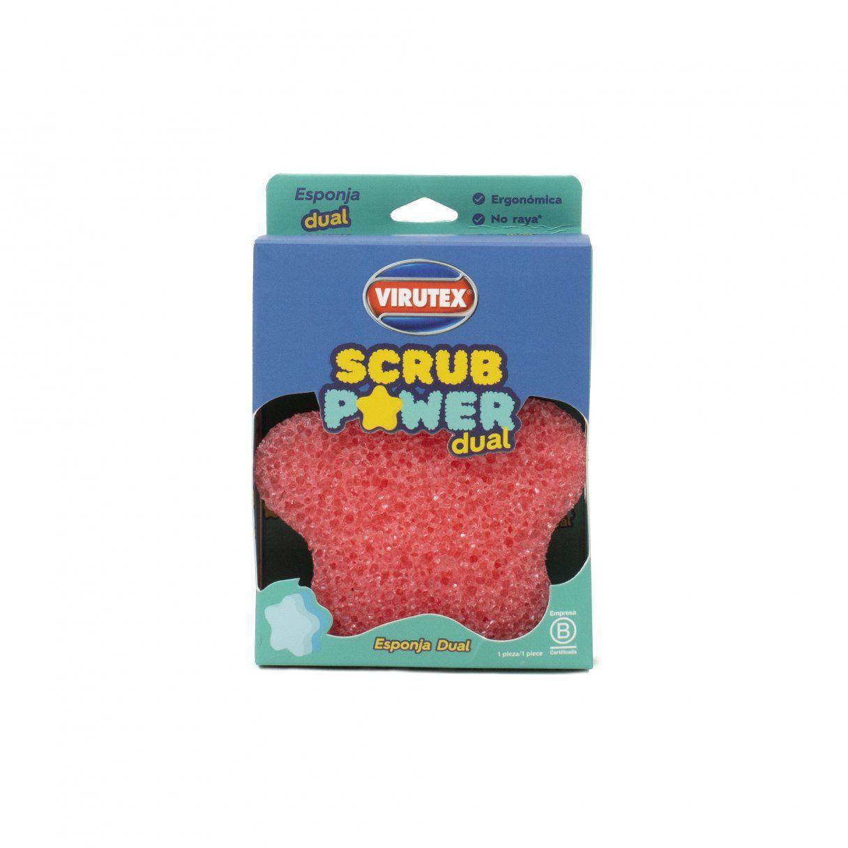 Esponja de limpieza Virutex Scrub Power Dual colores surtidos-0