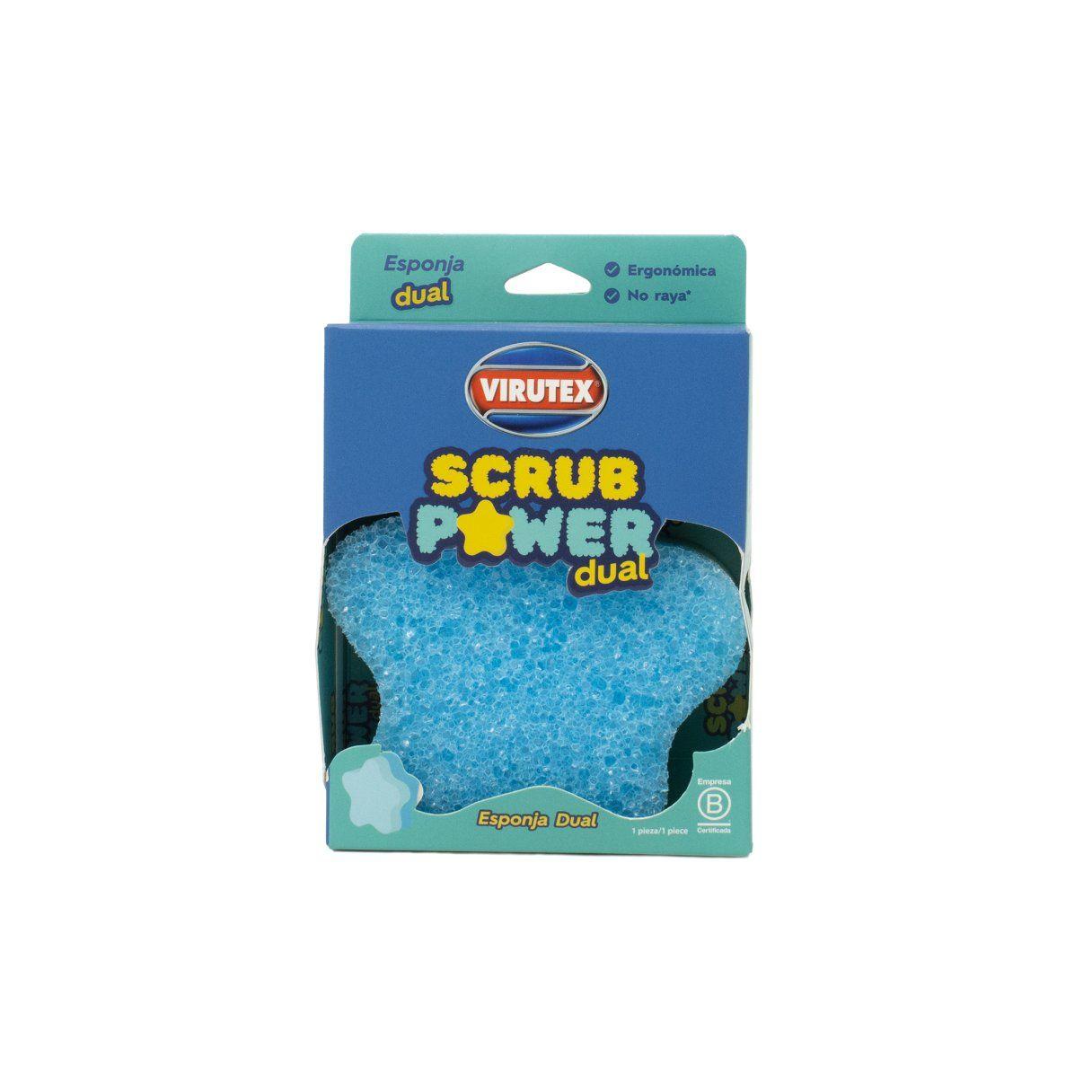 Esponja de limpieza Virutex Scrub Power Dual colores surtidos-2