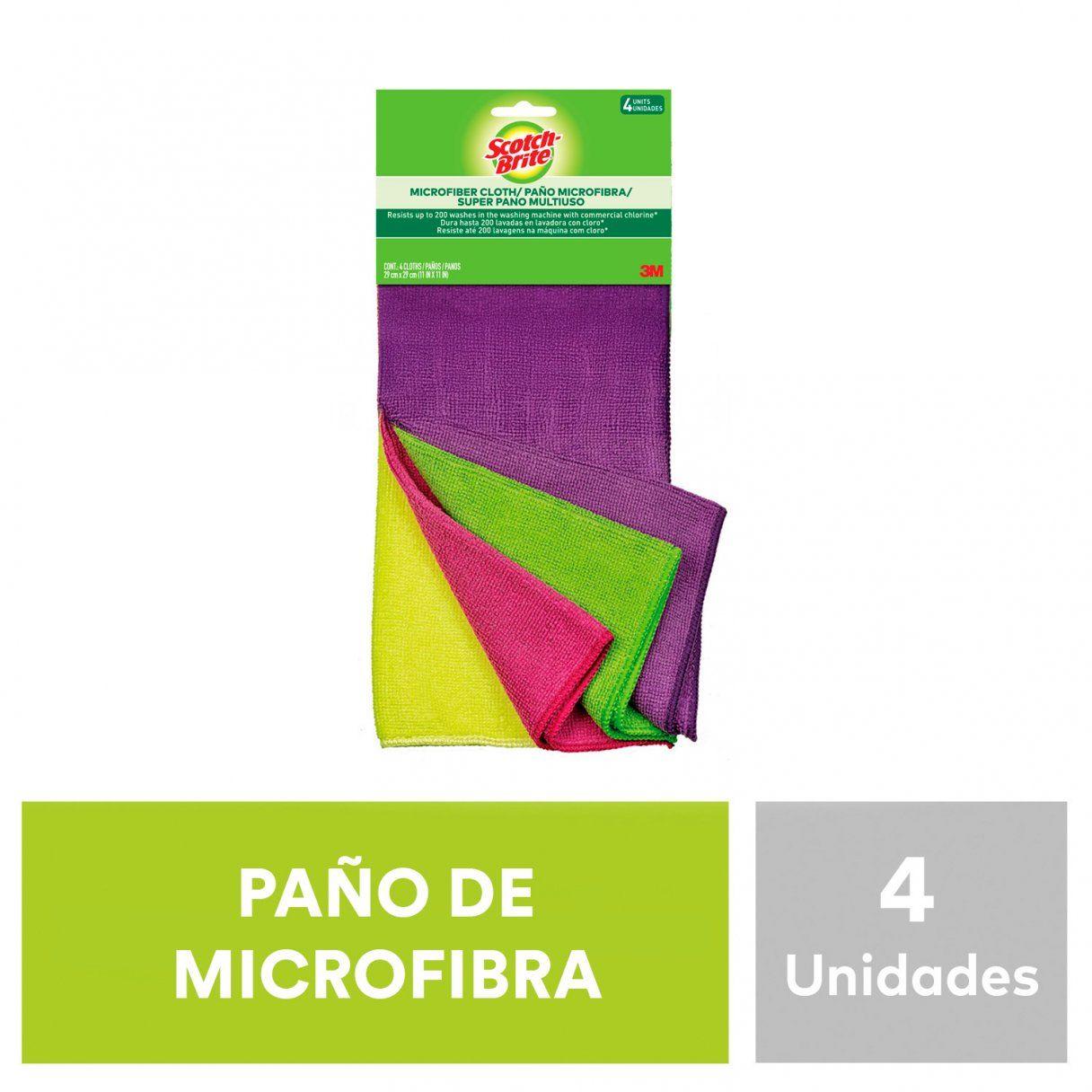 Paño de microfibra 3M Scotch Brite multiuso 4 unidades surtido-1