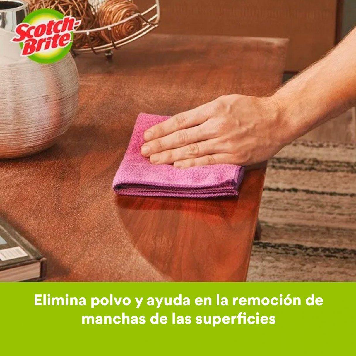 Paño de microfibra 3M Scotch Brite multiuso 4 unidades surtido-3