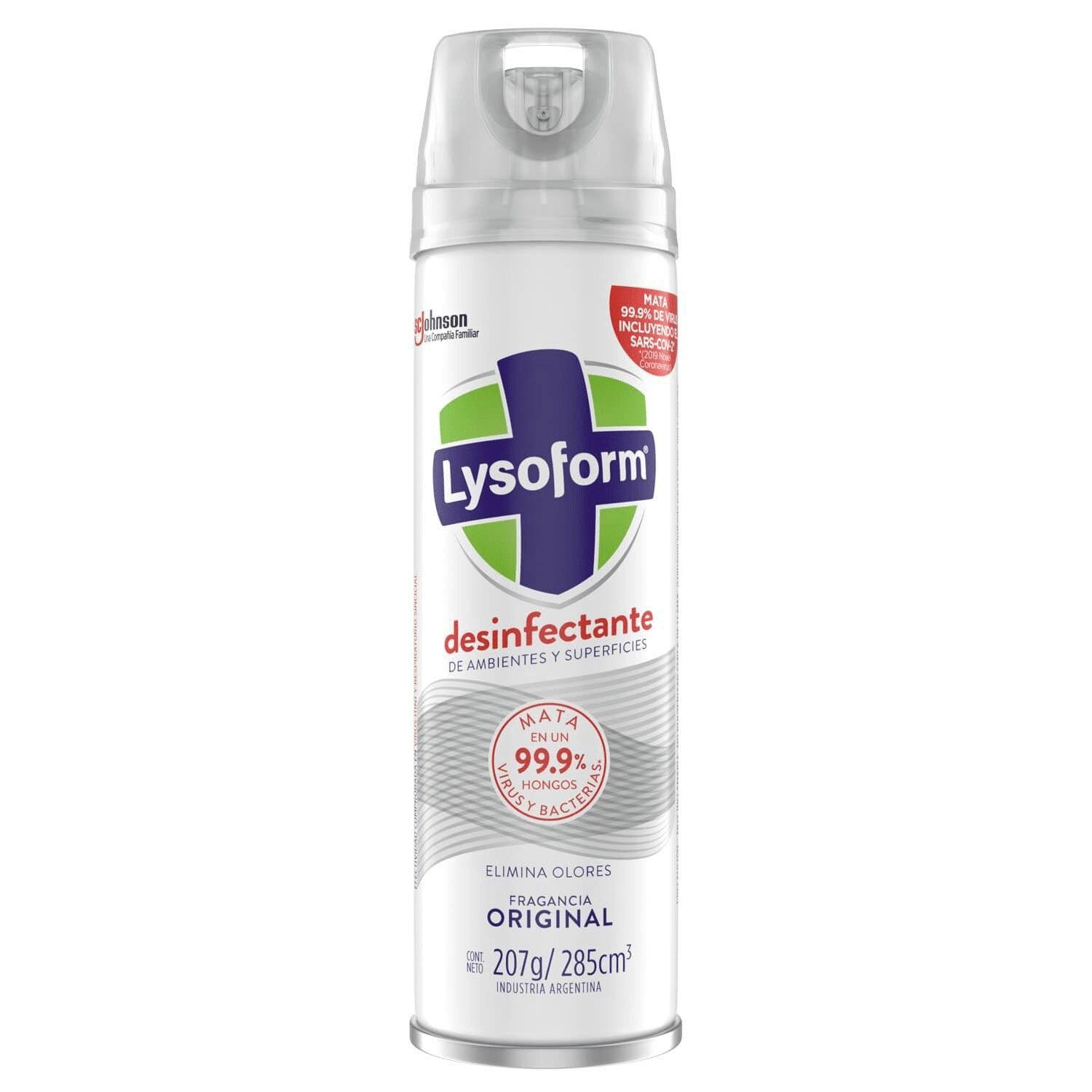 Desinfectante en aerosol LYSOFORM Original 285 cc-0