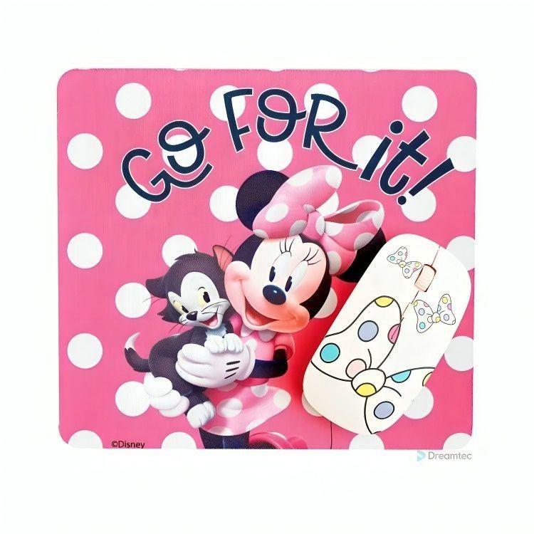 Kit de mouse inalámbrico y mouse pad Disney Minnie-2