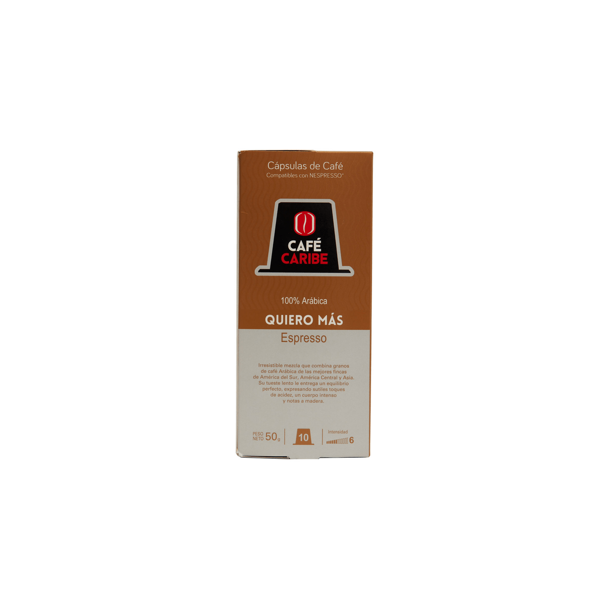 Cápsula de café Café Caribe Quiero Más Espresso 10 unidades-0